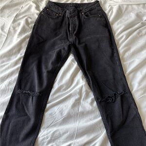 ASOS Black Distressed Jeans